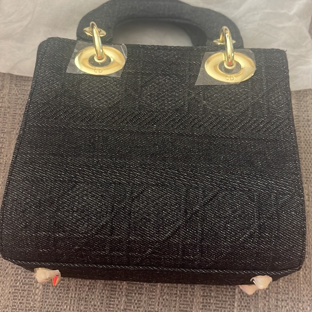 Dior Mini Bag in Black with Gold Details - Picture 6 of 14